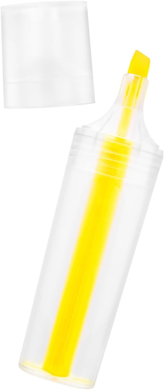 RPET Highlighter Customize Text Name or Personalized Image 0.95 Each - Sold in Pack of 250 - Clear with Yellow