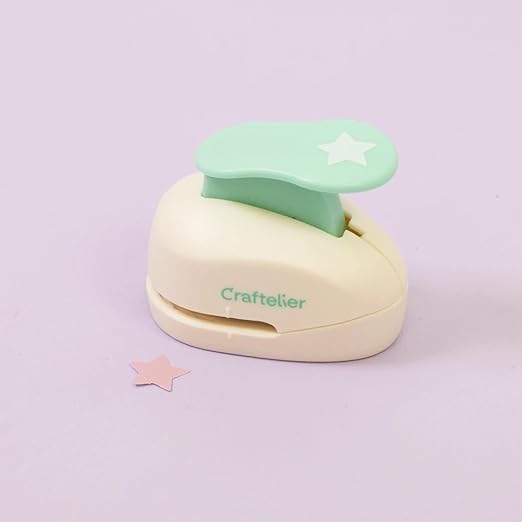 Craftelier - 5/8 Inch Star Hole Punch with Lever Press – Star Hole Puncher for Paper Crafts | Punch for Scrapbooking, DIY Cards & Journals | Hole Punch Shapes for Paper & Cardstock.