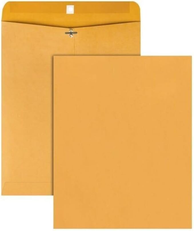 Catalog Envelopes (Open End), Brown Kraft, 28 Pound. 500 Per Pack. (Gummed, 7.5"x10.5")