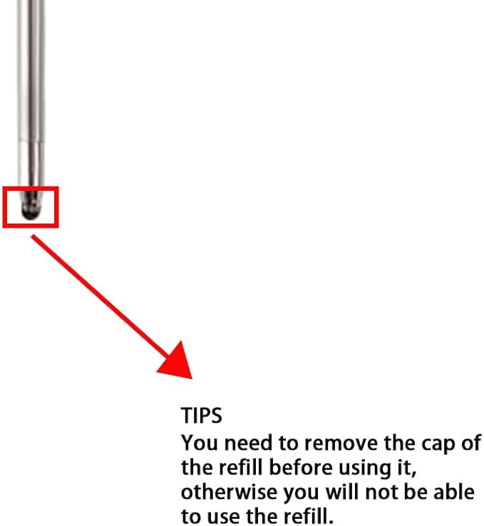YOUMI Refill 2.75" (10pcs) replaceable ballpoint pen refill, red ink 1mm midpoint metal refill (Red Refill)
