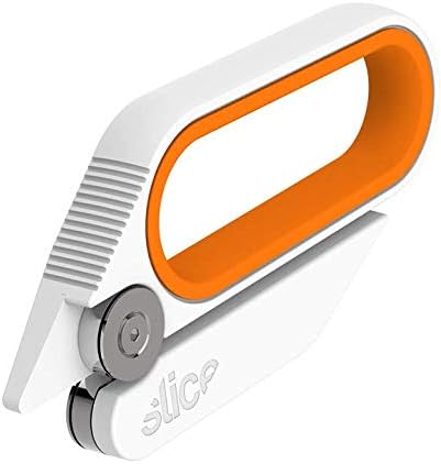 Rotary Scissors Cutting Tool by Slice, Bladeless Scissors, 10598 Ambidextrous Cutter Ideal for Cutting Gift Wrap, Gift Basket Cellophane, Paper 6 Pack, Model Number: 10598-CS