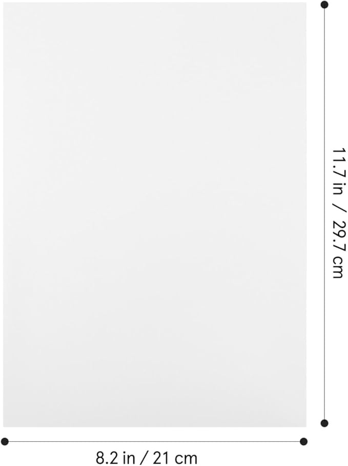 50 Sheets White Cardstock Paper 8.5 X 11 Inch, 180g a4 Printer Paper for Diy Crafts, Scrapbooking, Invitations, Decorations