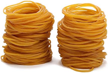AMUU Rubber Bands 500pcs Size19 50mm 2 inch Rubber Bands #19 Small Elastic Band for Office Supplies School Home