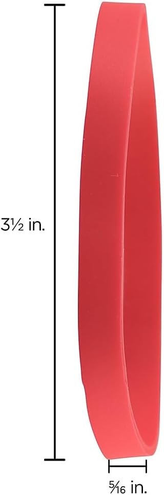 JAM PAPER Durable Rubber Bands - Size 64 - Red Multi-Purpose Rubberbands - 100/Pack