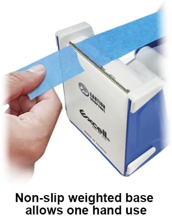 Excell Deluxe Twin Wide Metal Multi-Roll Desktop Tape Dispenser with Tiered Metal Separator Bars, EX-2272, 2 inch Wide, 3 inch Core