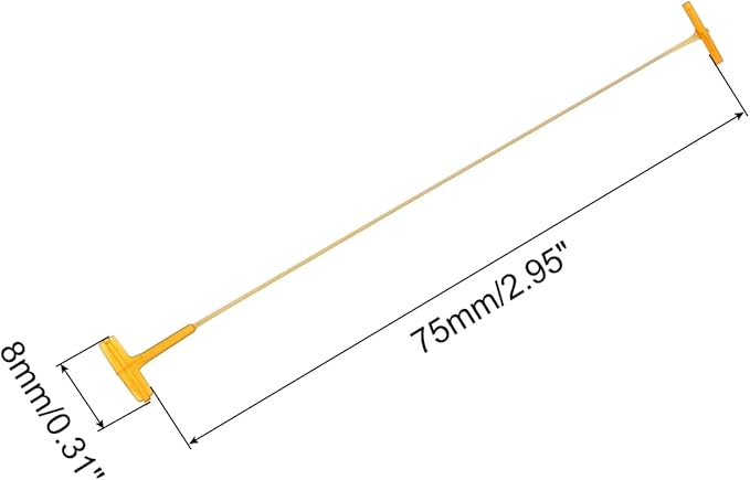 MECCANIXITY Standard Tagging Fasteners,Plastic Regular,Standard Label Gun Price Tagging Barbs for Garment Price Tag Label Tagging Barbs 75mm/3 Inch,Pack of 1000 Orange