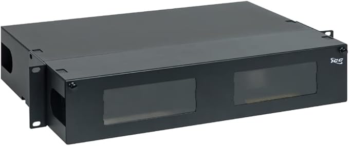 ICC 2U Fiber Optic Rack Mount Enclosure - 6 Slots for LGX Compatible Adapter Panels or Cassettes, Supports up to 144 Fibers, Fits 19-Inch Racks, Secure Fiber Management Solution, ICFORE62RM