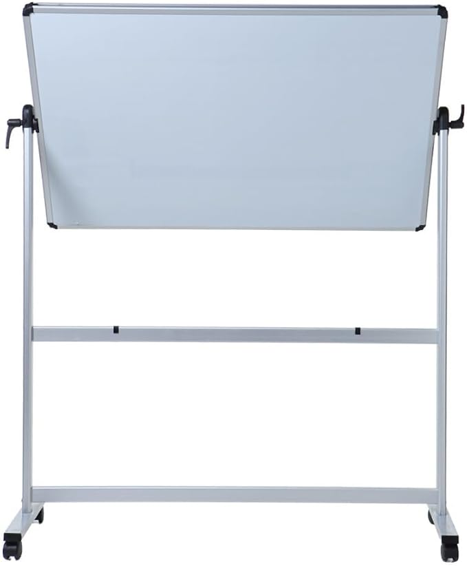 VIZ-PRO Double-Sided Magnetic Mobile Whiteboard, 96 x 48 Inches, Rolling Dry Erase Board Easel Stand on Wheels with Aluminium Frame for School Office Home 8' x 4'