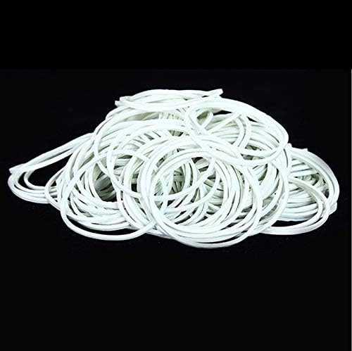 AMUU Rubber Bands office 300pcs white Small Rubber Bands for Office School Home size16 Elastic Band