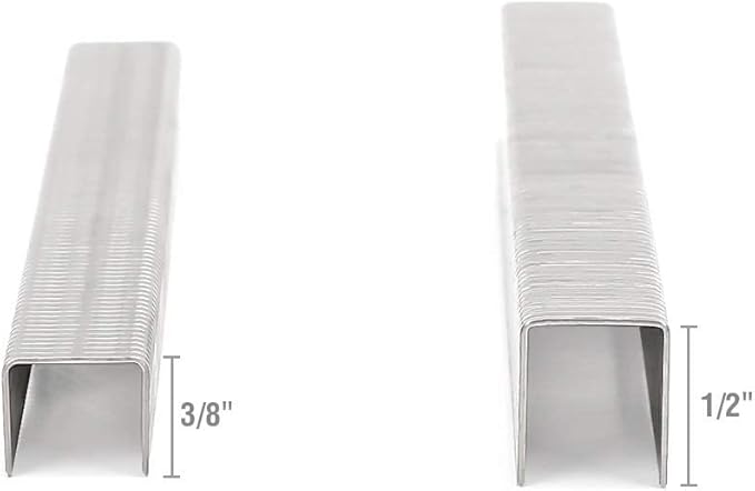 Arrow T50 Stainless Steel Staples Pack Set #508SS1 1/2'' 12mm and #506SS1 3/8'' 10mm