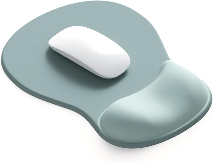 ErgoComfort Gel Wrist Rest Mouse Pad-Ergonomic Office Mousepad with Wrist Support-Non-Slip, Design Desk Accessories Mat for Home&Game Decor (06Azure Dream)