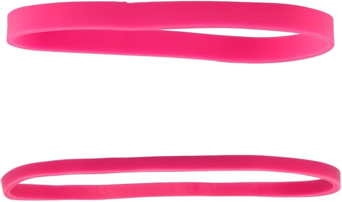 JAM PAPER Colorful Rubber Bands - Sizes 33 & 64 Set - Pink Multi-Purpose Rubberbands - 200/Pack