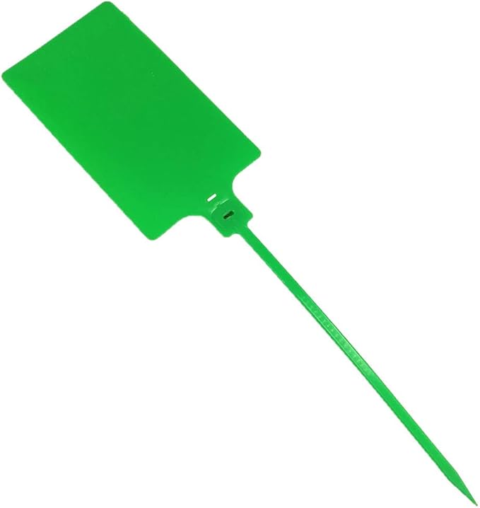 Plastic Seals Shipping Tags Logistics Use Big Sign Tie Large Label Tie, 255mm Total Length, Package of 100pcs (Green)