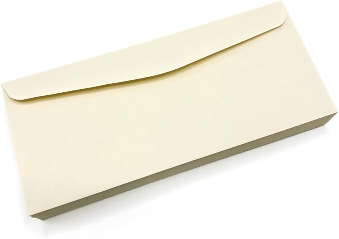 Limited Papers (TM) No. 10 Regular Standard Mailing Envelope - Pastel - Soft - 24 Pound (4.8 inch x 9.5 inch) - Announcement, Invoices, Checks, Letters, Contracts, Business Envelopes (Cream, 500)