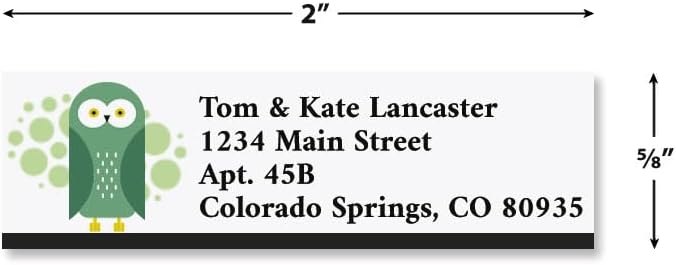 Into The Wild Small Return Address Labels (4 Designs) - Set of 240 2" x 5/8" Self-Adhesive, Flat-Sheet Labels