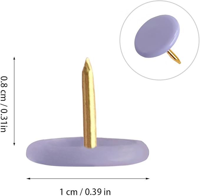 300 PCS Colors Thumb, Tacks Plastic Round Head Thumbtack, Colors Plastic Roundness Push Pins, Roundness Head Thumbtack for Map, Office, Photo Wall, Cork Board