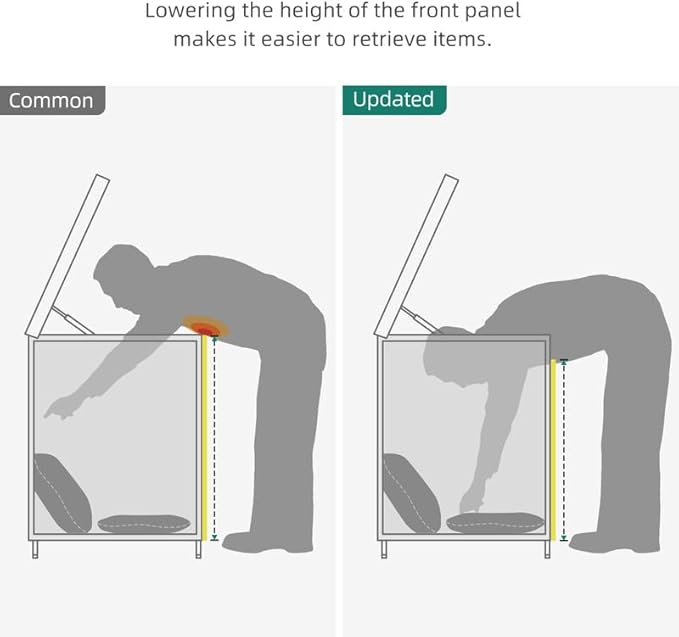 YITAHOME 230 Gallon Wicker Deck Box, XXL All-Weather Outdoor Storage Box, Rattan Storage Bin for Patio Furniture, Outdoor Cushions, Pool Storage and Garden Tools - Black