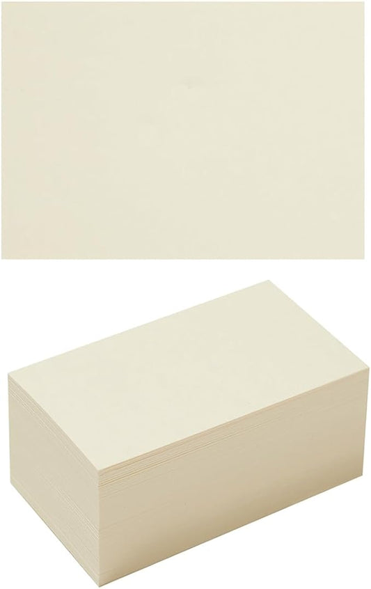 50 Sheets Blank Cardstock Paper 250 GSM Thick Heavy Cards Stock for DIY Art Projects, Card Making, Postcards, Greeting Cards, Birthday Party, Wedding Invitation (Cream, 5x7 inches)