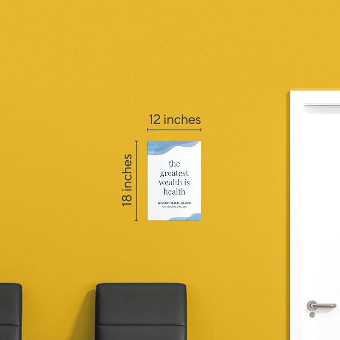 STAPLES - Personalized Semi-Gloss Poster - 12W" x 18L" Custom Print - Ideal for Home or Office Décor (Marble)