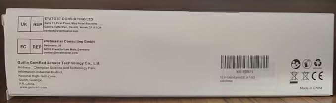 GemRed 82305 Digital Angle Finder GemRed Protractor Stainless steel 7inch 200mm (Black Button)