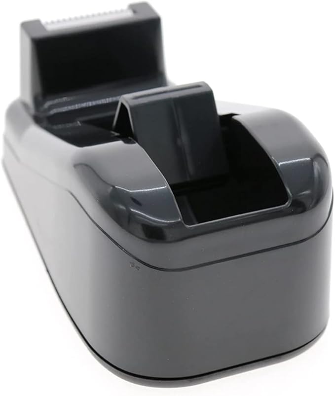Desktop Tape Dispenser Cute Light Office Tape Dispensers, Nano Pads Fix Base, Black