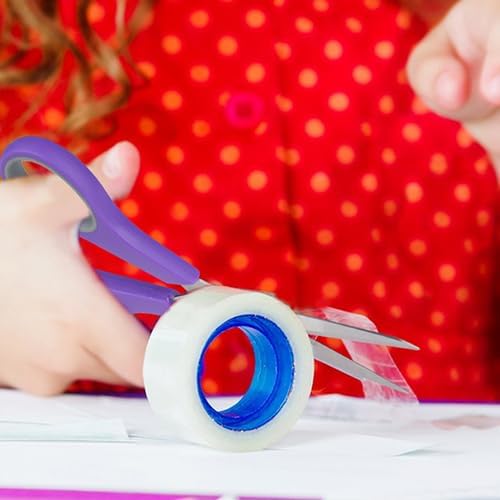 Scissors Bulk, Rkqoa 8" Scissors All Purpose 6 Pack Set- Comfort-Grip Sharp Shears for Office School Sewing Craft, Back to School Supplies, Classroom Must have, Teacher/Class Everyday use