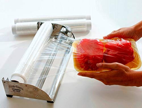 APQ 4 rolls of Cast Hand Stretch Film 18" x 2000'. Hand Stretch Wrap, 60 Gauge Thickness. Excellent Tear Resistance. Clear Residue Free Film for Moving, Shipping, Wrapping. Industrial Grade Cast Film.