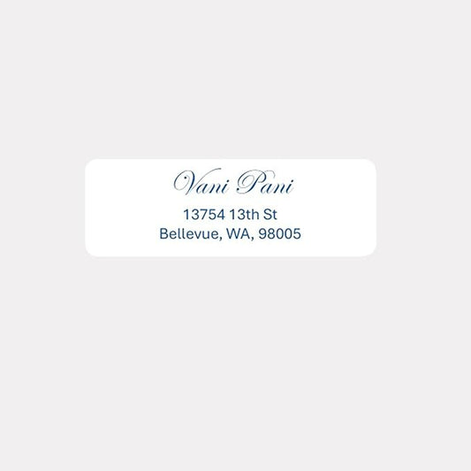 Personalized Return Address Labels - Custom Address Stickers on Sheets (30-1000 Labels) (Elegant Script)