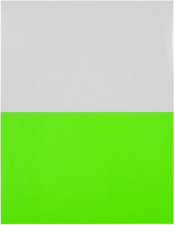 JAM PAPER Shipping Labels - Half Page - 5 1/2 x 8 1/2 - Neon Green - 50/Pack