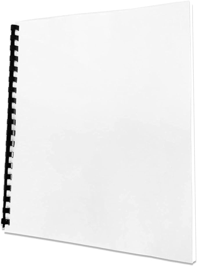 TOTiyea 100 Pack 12 Mil PVC Binding Presentation Covers, Clear Report Covers for Binding,8.5x11 Inches,Letter Size