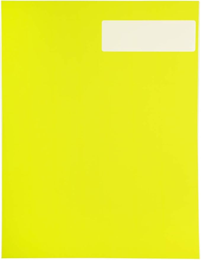 JAM PAPER Shipping Address Labels - Rectangular - 1 1/3 x 4 - Neon Yellow - 126/pack
