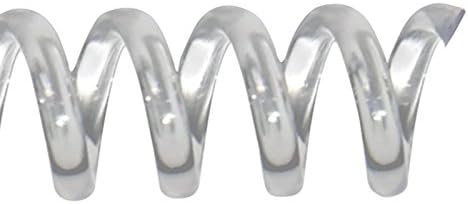 TruBind 20mm (3/4 in.) Spiral Binding Coils for Reports, Presentations and Proposals | 4:1 Pitch | 12 in. Length | Clear | 172 Sheets Binding Capacity | 50 Pack
