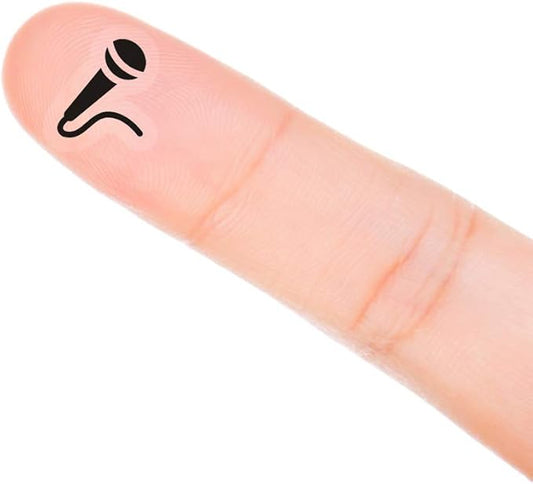 Microphone Planner Stickers, 120 Clear Singer Singing Music Song Labels Scrapbooking Crafting Sticker