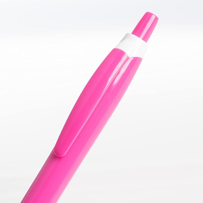 Simply Genius 100 Pack Office Pens, Retractable Ballpoint Pens in Black Ink, Ideal for Schools, Notebooks, Journals (Assorted Colors, 100pcs)