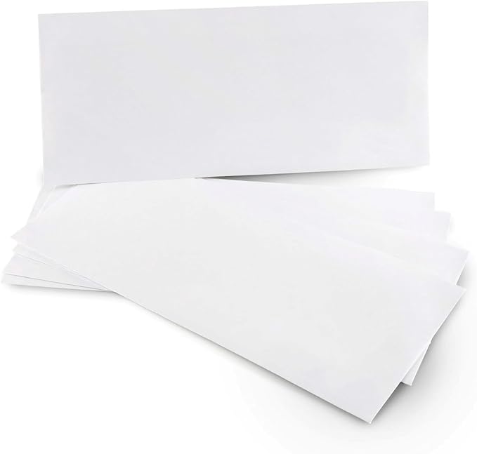 1000 Custom #10 Envelopes with Logo - Personalized #10 Self-Seal - Printed Envelopes with Return Address - Custom Printed Security Envelope - Ideal for Business Mailings - White 1000 Count