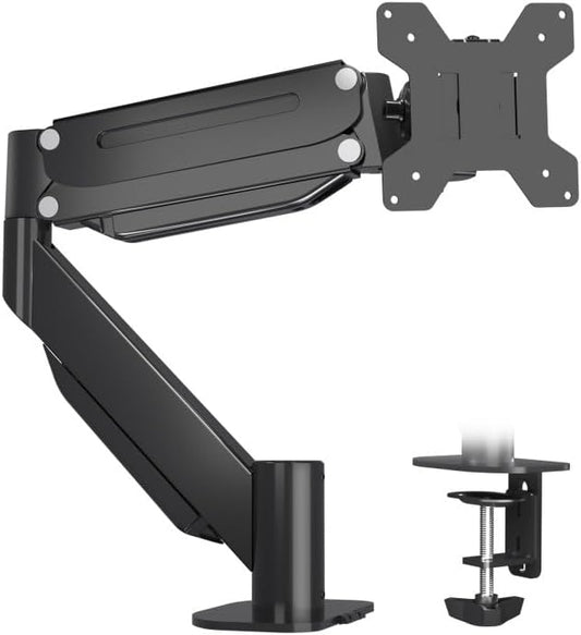 Suptek Ultrawide Monitor Arm Mount for 17 to 49 Inch Heavy Duty Curved Screen,Holds 46.2 lbs,Adjustable Gas Spring Monitor Arm Desk Mount Stand,75/100mm Vesa Mount,Black