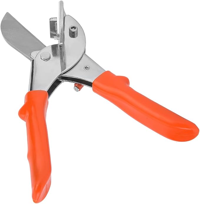 Garosa Miter Shear Multifunctional Trunking Trim Cutter 45 to 135° Angle Adjustable Quarter Round Cutting Tool Trunking Tube Trim Scissor for Angular Cutting Moulding Trim