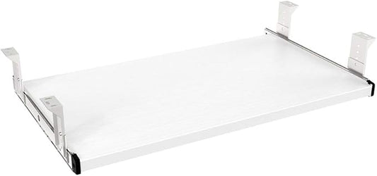 FRMSAET Furniture Accessories Office Product Suits Hardware 20/24/30 inches Keyboard Drawer Tray Wood Holder Under Desk Adjustable Height Platform(24 inches,White)
