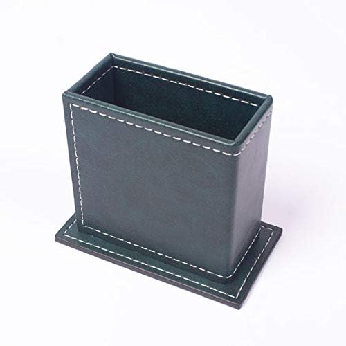 Leather Desk Set-Desk Office Accessories-Office Organizer- Home Office Accessories - Desk Supplies - Desk Storage Organizer -Desk Pad-Storage-12 Pieces -12 PCS (Green)