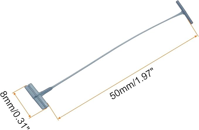 MECCANIXITY Standard Tagging Fasteners,Plastic Regular,Standard Label Gun Price Tagging Barbs for Garment Price Tag Label Tagging Barbs 50mm/2 Inch,Pack of 1000 Navy