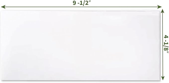 100 Custom #10 Envelopes with Logo - Personalized #10 Self-Seal - Printed Envelopes with Return Address - Custom Printed Security Envelope - Ideal for Business Mailings - White, 100 Count