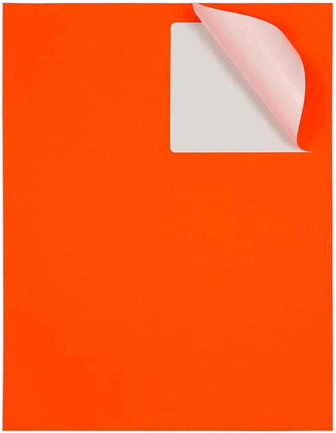 JAM PAPER Shipping Address Labels - Large - 3 1/3 x 4 - Neon Fluorescent Red/Orange - 120/Pack