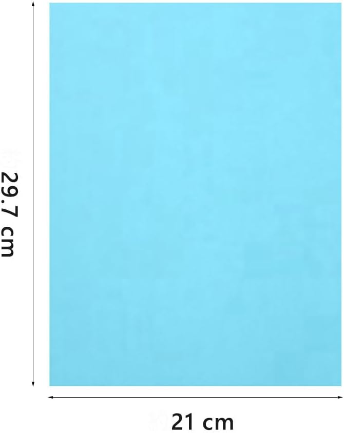 A4 Origami Paper Light Blue 100 Sheets, 8.27×11.7 inch Double Sided Color Easy Fold Big Origami Paper A4 Colored Copy Paper Thin 70gsm for Beginners, DIY handwork Art and Craft Projects (210 x 297 mm)
