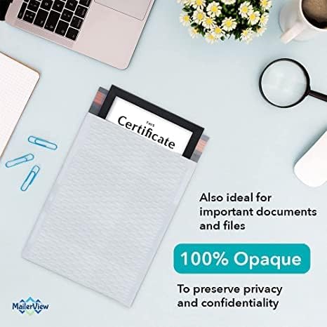 250 Pack USA Made Poly Bubble Mailers (#0) 6x10 Inches Shipping Padded Envelopes Self Seal Tape #0 (Usable size 6 x9)