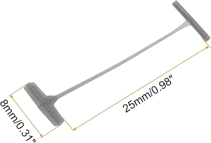 MECCANIXITY Standard Tagging Fasteners,Plastic Regular,Standard Label Gun Price Tagging Barbs for Garment Price Tag Label Tagging Barbs 25mm/1 Inch,Pack of 1000 Gray