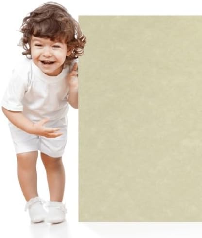50 Natural Parchment 65lb Cover Paper Sheets 11X17 Inches Cardstock Weight Colored Sheets 11" X 17" (11X17 Inches) Tabloid|Ledger|Booklet Size - Printable Old Parchment Semblance