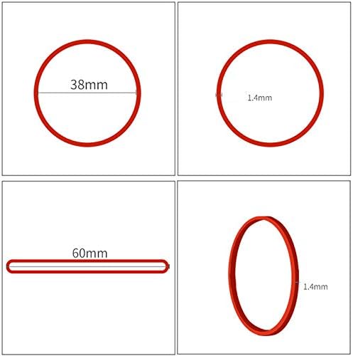 AMUU Rubber Bands 300pcs Red Small Rubber Bands for Office School Home size16 Elastic Band Office School Home Strong Elastic Band Loop Office Supplies