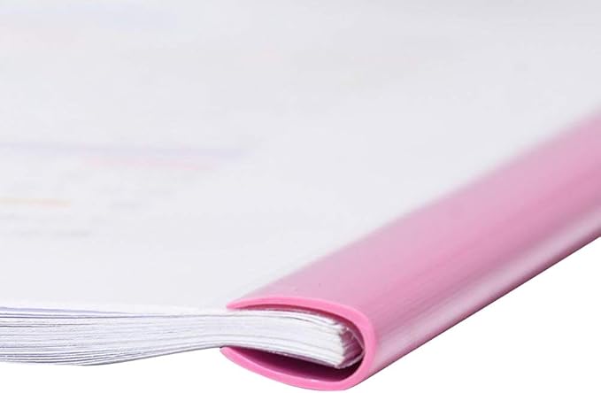 Report Covers with Sliding Bar, Clear Paper Protector Sleeves, 12.2 x 8.5 Inch (10 PCs)