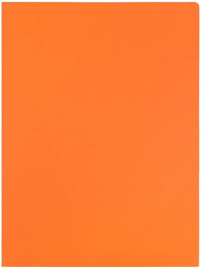 LUXPaper 9" x 12" Presentation Folders | Two Pocket | Mandarin Orange | 100lb. Cover | 10 Qty