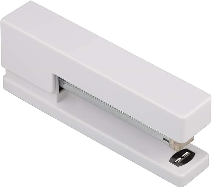 JAM PAPER Desk Trio Pack - White - Stapler, Tape Dispenser & Pen Holder - 3/Pack